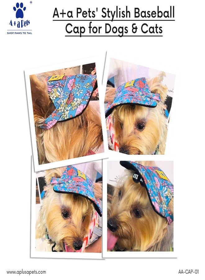 A+a Pets' Stylish Baseball Cap for Dogs & Cats | Adjustable Toggle| Printed Waterproof | for Everyday, Summer, and Rainy Days (S) - Image 2
